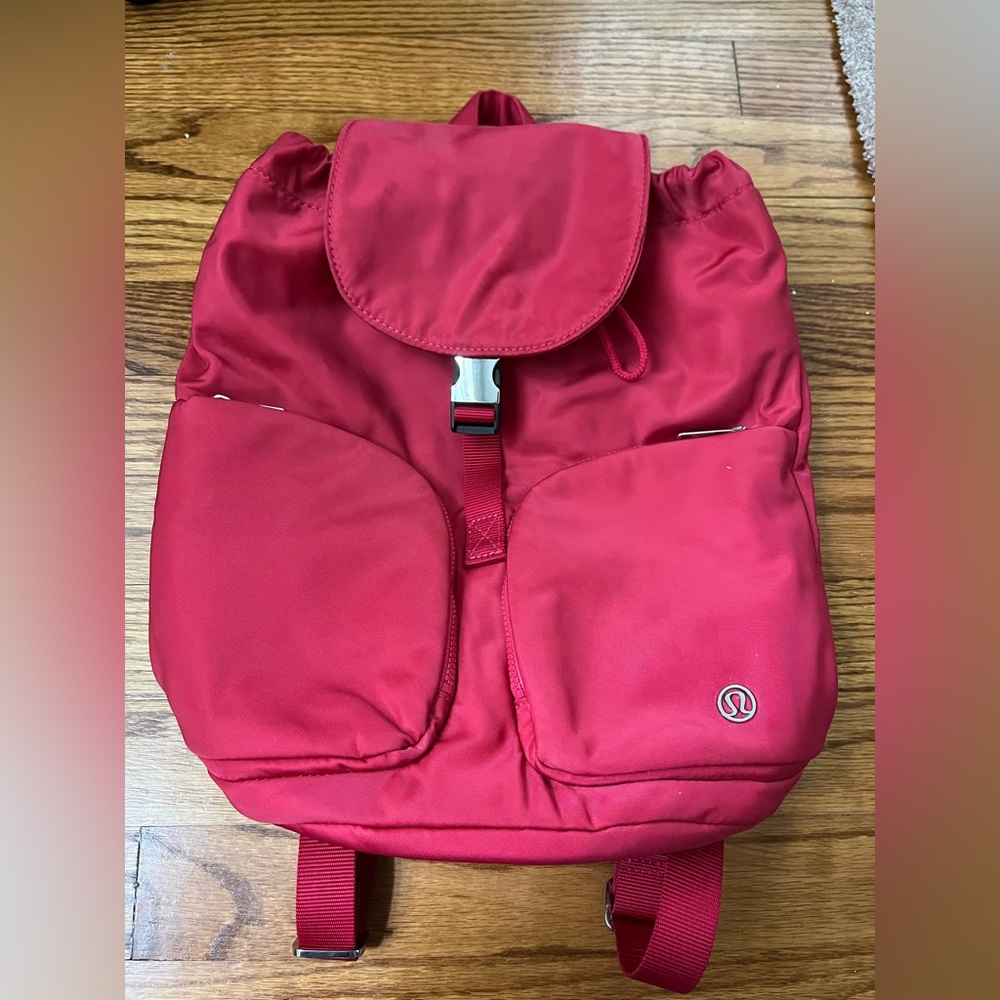 Lululemon red backpack